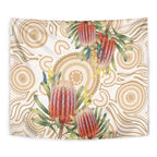 Australia Banksia Tapestry Aussie Native Flowers Indigenous Art - Aussie Hoodie
