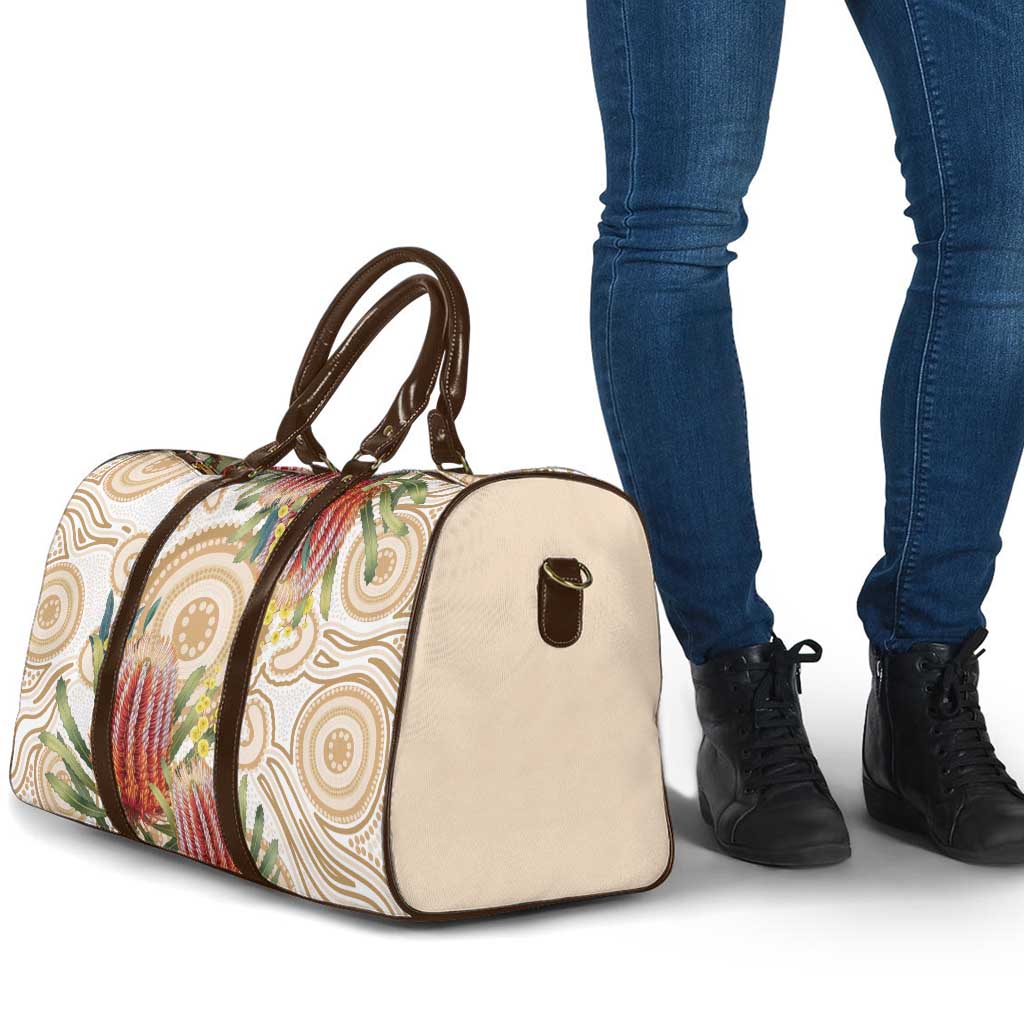 Australia Banksia Travel Bag Aussie Native Flowers Indigenous Art - Aussie Hoodie