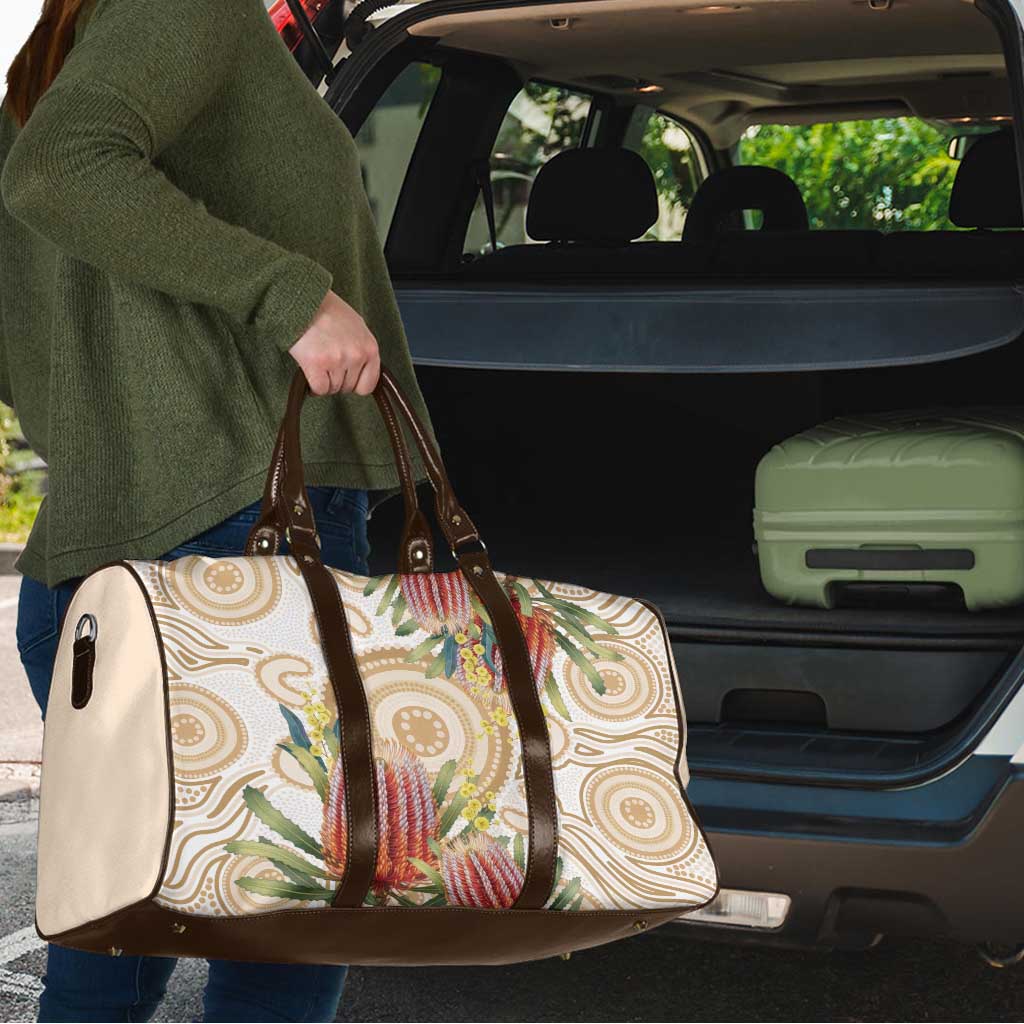 Australia Banksia Travel Bag Aussie Native Flowers Indigenous Art - Aussie Hoodie