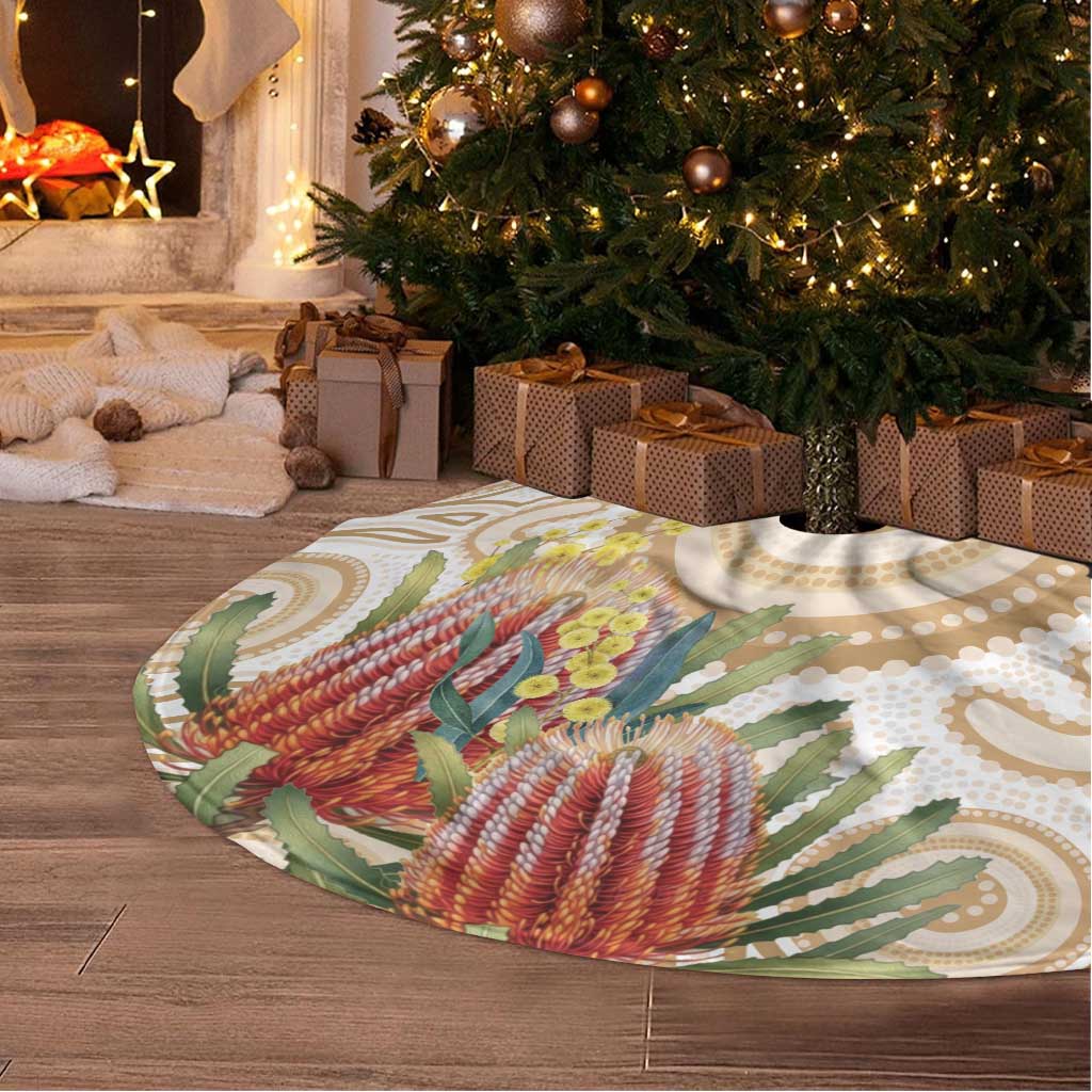 Australia Banksia Tree Skirt Aussie Native Flowers Indigenous Art - Aussie Hoodie