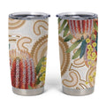 Australia Banksia Tumbler Cup Aussie Native Flowers Indigenous Art - Aussie Hoodie