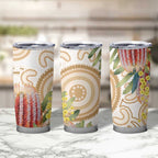 Australia Banksia Tumbler Cup Aussie Native Flowers Indigenous Art - Aussie Hoodie