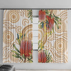 Australia Banksia Window Curtain Aussie Native Flowers Indigenous Art - Aussie Hoodie