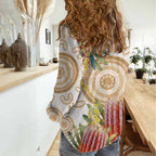 Australia Banksia Women Casual Shirt Aussie Native Flowers Indigenous Art - Aussie Hoodie