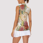 Australia Banksia Women Sleeveless Polo Shirt Aussie Native Flowers Indigenous Art - Aussie Hoodie