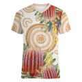 Australia Banksia Women V-Neck T-Shirt Aussie Native Flowers Indigenous Art - Aussie Hoodie