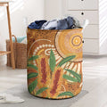 Australia Bottlebrush Laundry Basket Callistemon Aussie Native Flowers Indigenous Art - Aussie Hoodie