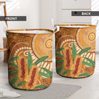 Australia Bottlebrush Laundry Basket Callistemon Aussie Native Flowers Indigenous Art - Aussie Hoodie