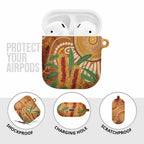 Australia Bottlebrush AirPods Case Callistemon Aussie Native Flowers Indigenous Art - Aussie Hoodie