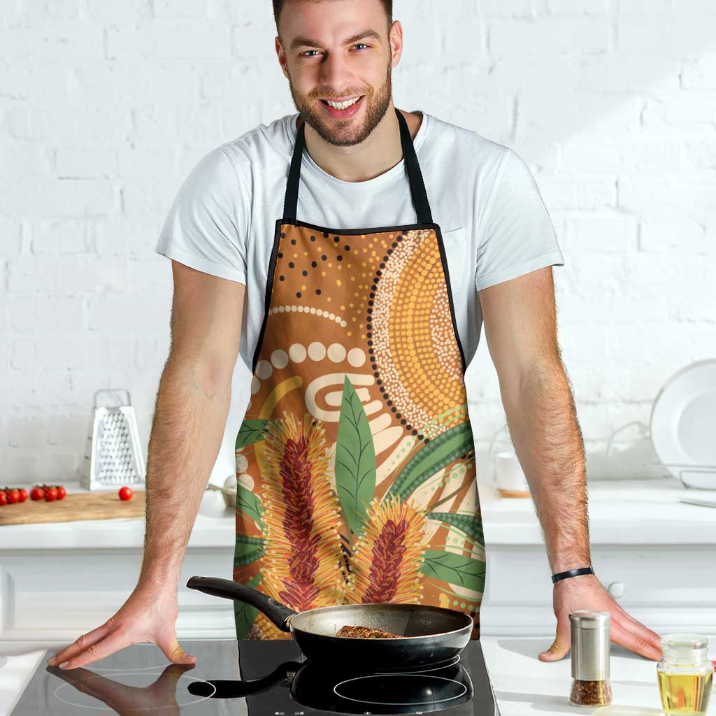 Australia Bottlebrush Apron Callistemon Aussie Native Flowers Indigenous Art - Aussie Hoodie