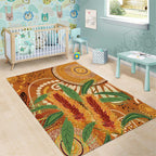 Australia Bottlebrush Area Rug Callistemon Aussie Native Flowers Indigenous Art - Aussie Hoodie