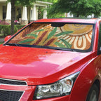 Australia Bottlebrush Auto Sun Shade Callistemon Aussie Native Flowers Indigenous Art - Aussie Hoodie
