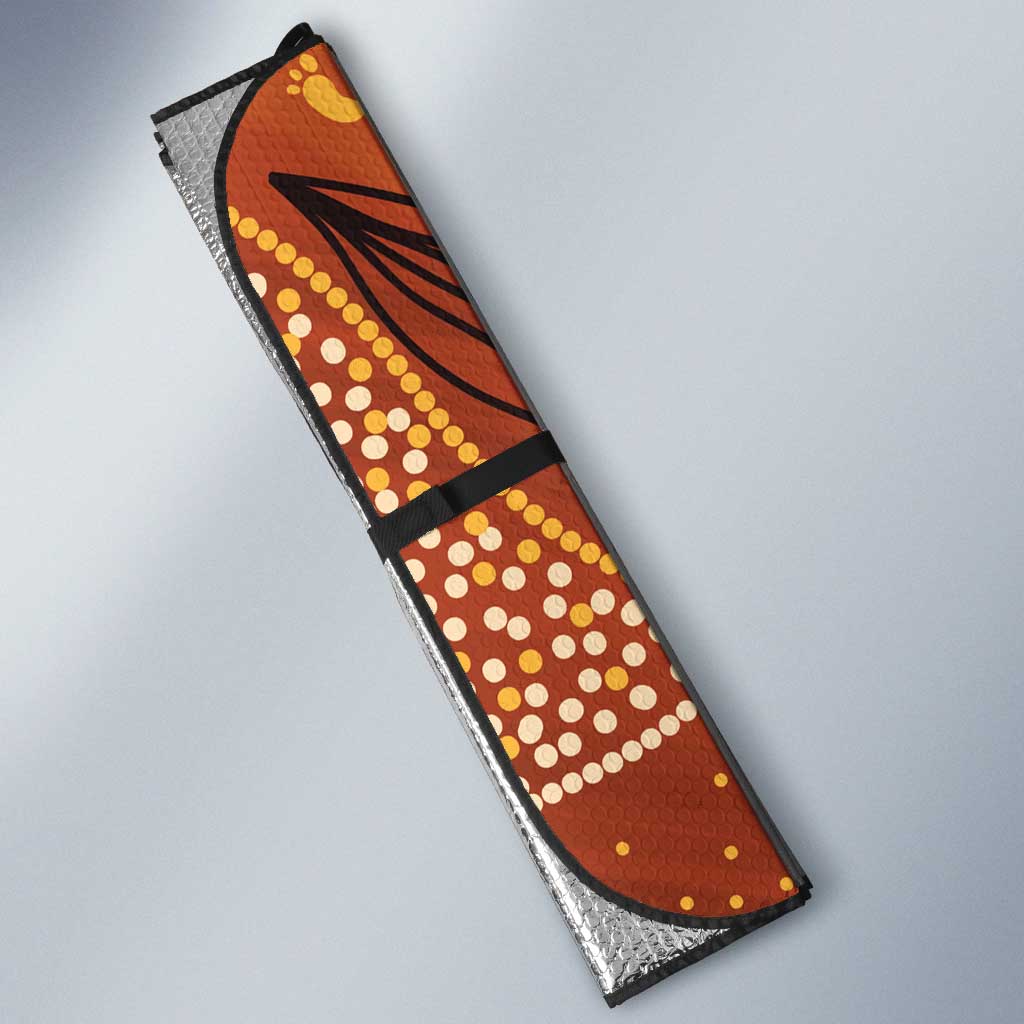 Australia Bottlebrush Auto Sun Shade Callistemon Aussie Native Flowers Indigenous Art - Aussie Hoodie