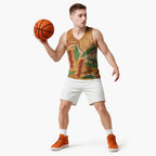 Australia Bottlebrush Basketball Jersey Callistemon Aussie Native Flowers Indigenous Art - Aussie Hoodie