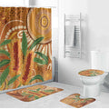 Australia Bottlebrush Bathroom Set Callistemon Aussie Native Flowers Indigenous Art - Aussie Hoodie