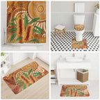 Australia Bottlebrush Bathroom Set Callistemon Aussie Native Flowers Indigenous Art - Aussie Hoodie