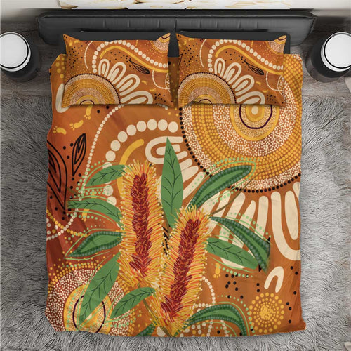 Australia Bottlebrush Bedding Set Callistemon Aussie Native Flowers Indigenous Art - Aussie Hoodie