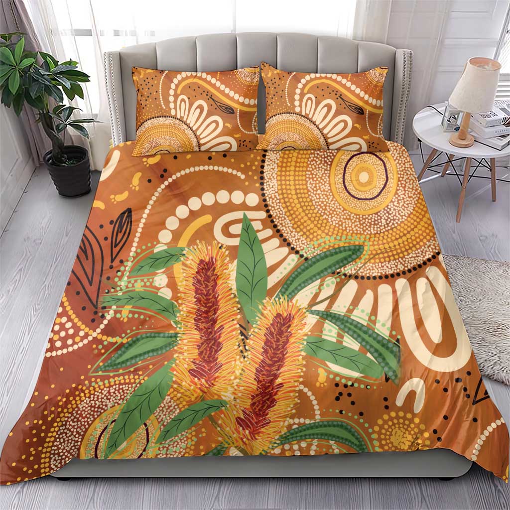Australia Bottlebrush Bedding Set Callistemon Aussie Native Flowers Indigenous Art - Aussie Hoodie