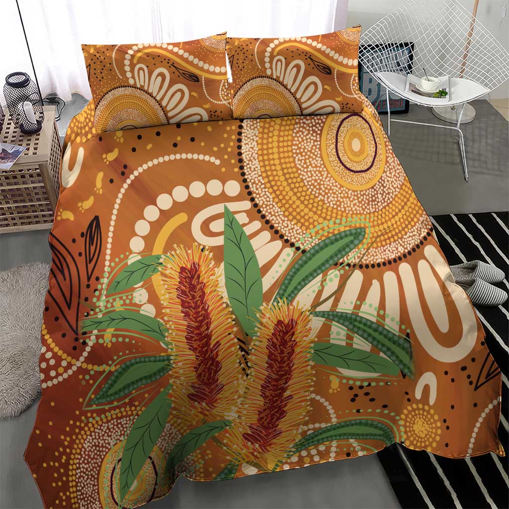 Australia Bottlebrush Bedding Set Callistemon Aussie Native Flowers Indigenous Art - Aussie Hoodie