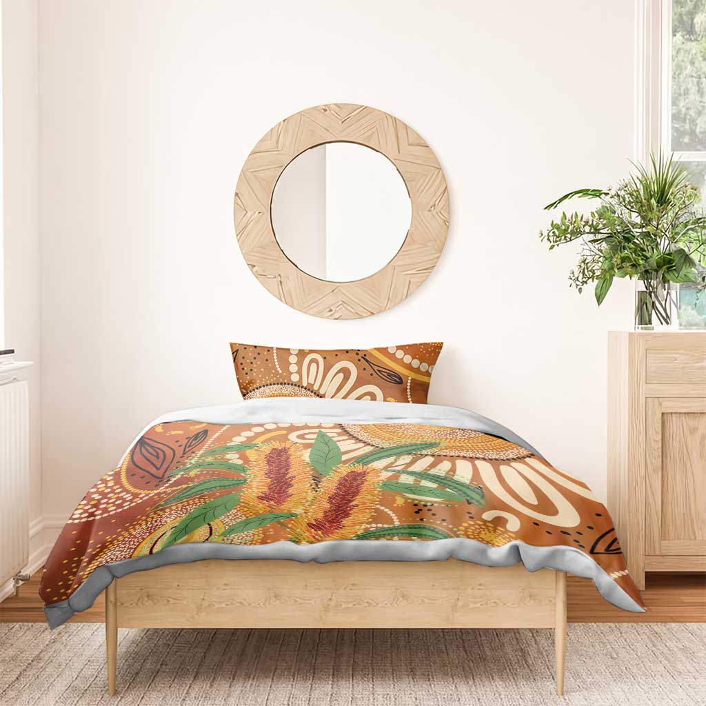 Australia Bottlebrush Bedding Set Callistemon Aussie Native Flowers Indigenous Art - Aussie Hoodie