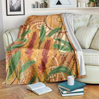 Australia Bottlebrush Blanket Callistemon Aussie Native Flowers Indigenous Art - Aussie Hoodie
