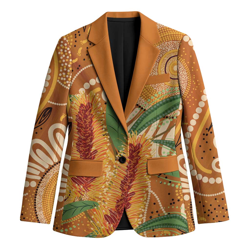Australia Bottlebrush Blazer Callistemon Aussie Native Flowers Indigenous Art - Aussie Hoodie