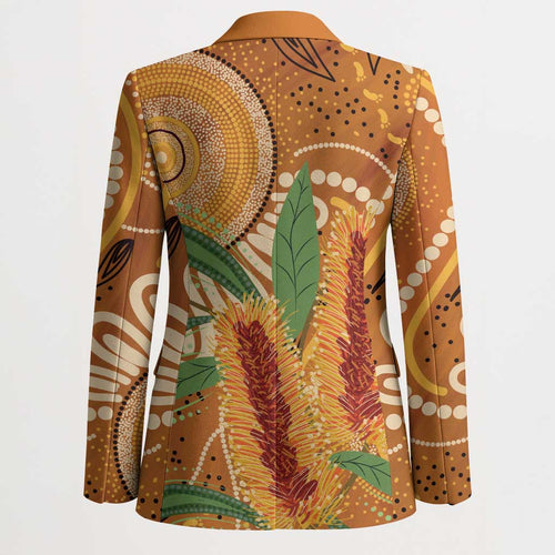 Australia Bottlebrush Blazer Callistemon Aussie Native Flowers Indigenous Art - Aussie Hoodie