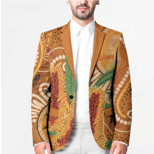 Australia Bottlebrush Blazer Callistemon Aussie Native Flowers Indigenous Art - Aussie Hoodie
