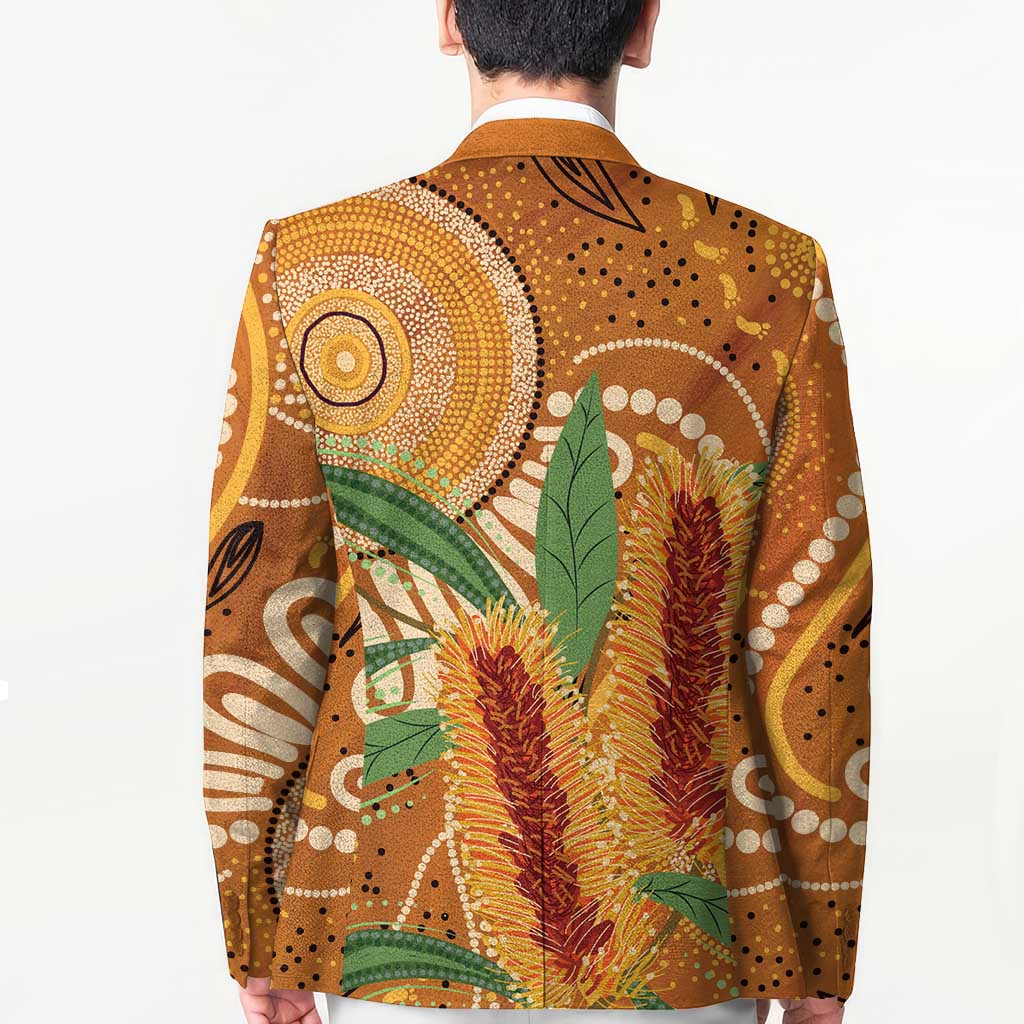 Australia Bottlebrush Blazer Callistemon Aussie Native Flowers Indigenous Art - Aussie Hoodie