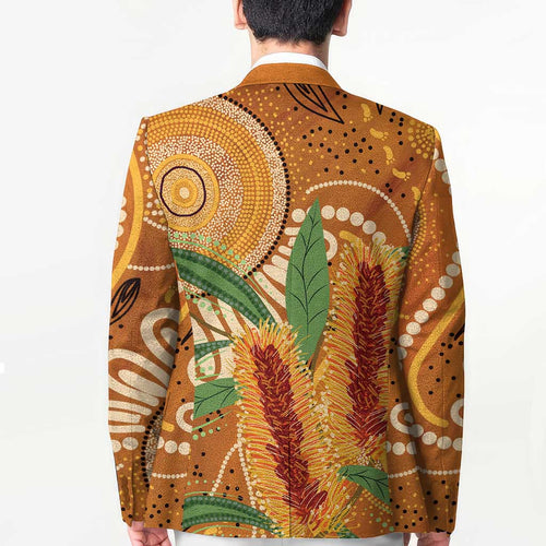 Australia Bottlebrush Blazer Callistemon Aussie Native Flowers Indigenous Art - Aussie Hoodie