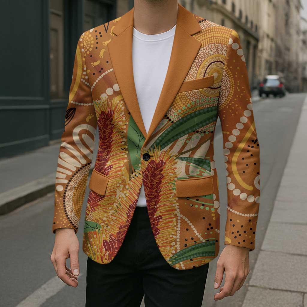 Australia Bottlebrush Blazer Callistemon Aussie Native Flowers Indigenous Art - Aussie Hoodie