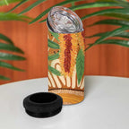 Australia Bottlebrush 4 in 1 Can Cooler Tumbler Callistemon Aussie Native Flowers Indigenous Art - Aussie Hoodie
