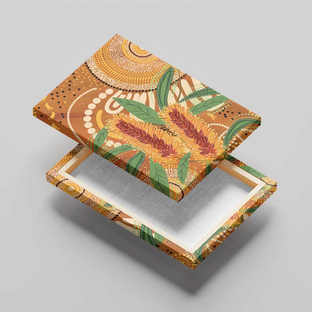 Australia Bottlebrush Canvas Wall Art Callistemon Aussie Native Flowers Indigenous Art - Aussie Hoodie