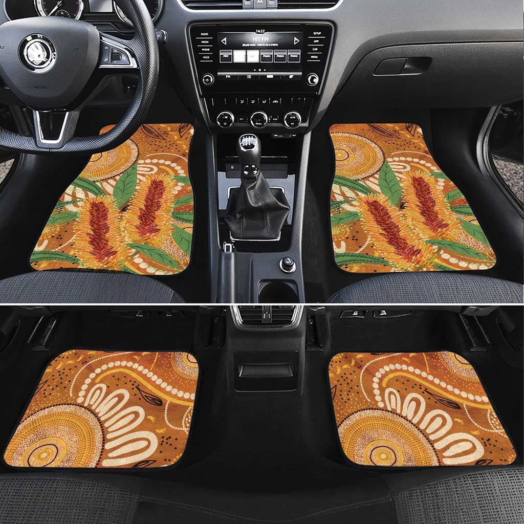 Australia Bottlebrush Car Mats Callistemon Aussie Native Flowers Indigenous Art - Aussie Hoodie