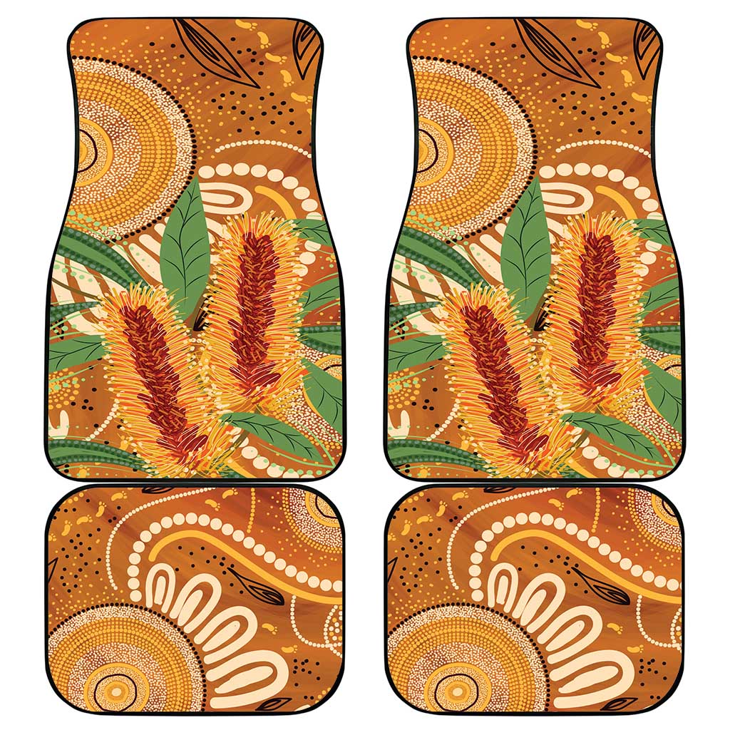 Australia Bottlebrush Car Mats Callistemon Aussie Native Flowers Indigenous Art - Aussie Hoodie