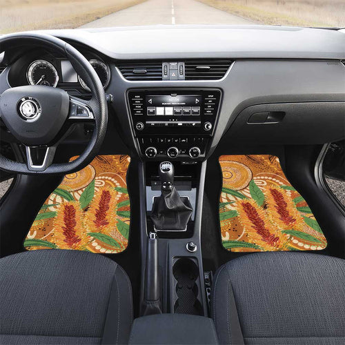 Australia Bottlebrush Car Mats Callistemon Aussie Native Flowers Indigenous Art - Aussie Hoodie