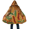 Australia Bottlebrush Cloak Callistemon Aussie Native Flowers Indigenous Art - Aussie Hoodie