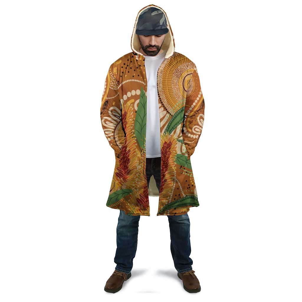 Australia Bottlebrush Cloak Callistemon Aussie Native Flowers Indigenous Art - Aussie Hoodie