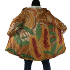 Australia Bottlebrush Cloak Callistemon Aussie Native Flowers Indigenous Art - Aussie Hoodie
