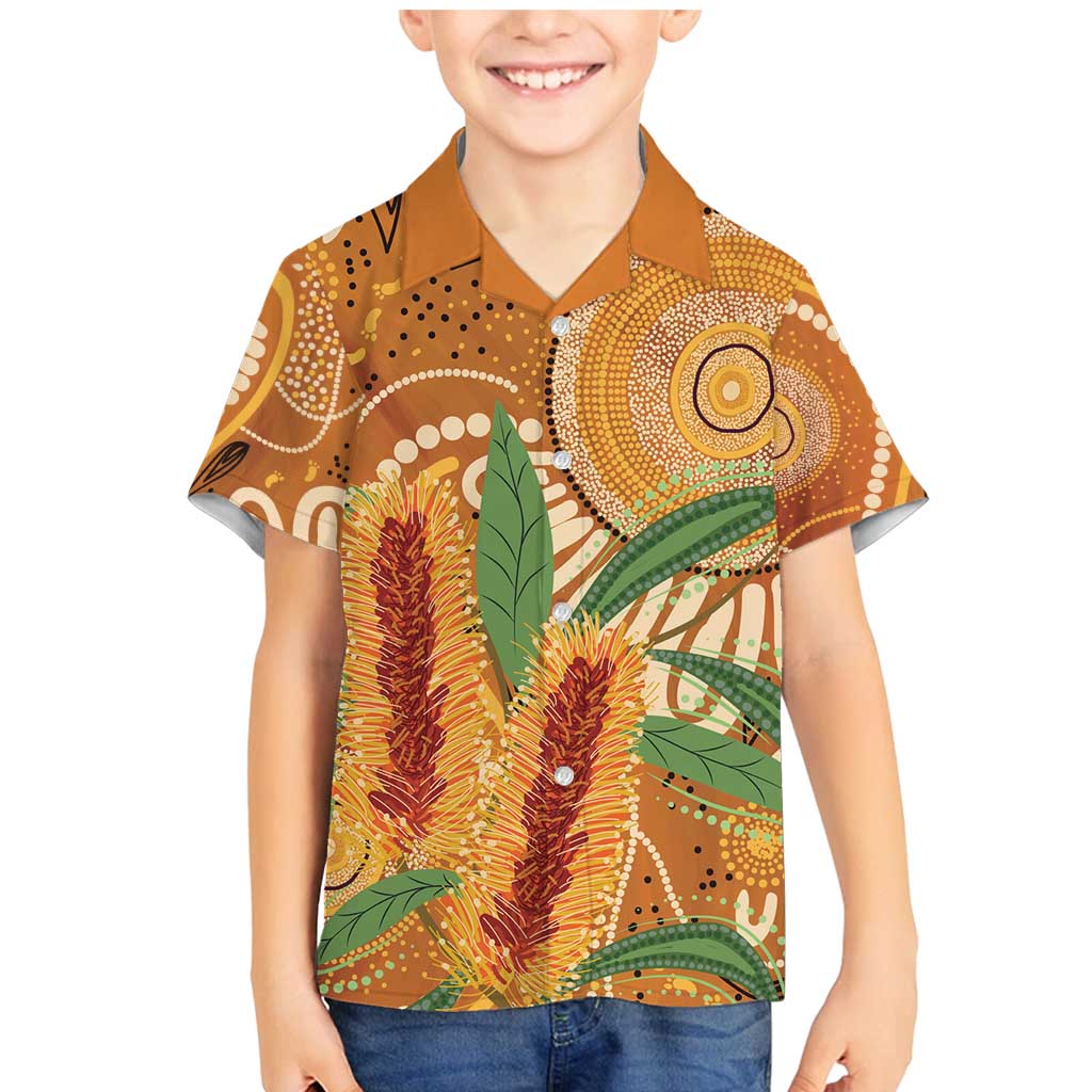 Australia Bottlebrush Family Matching Mermaid Dress and Hawaiian Shirt Callistemon Aussie Native Flowers Indigenous Art - Aussie Hoodie