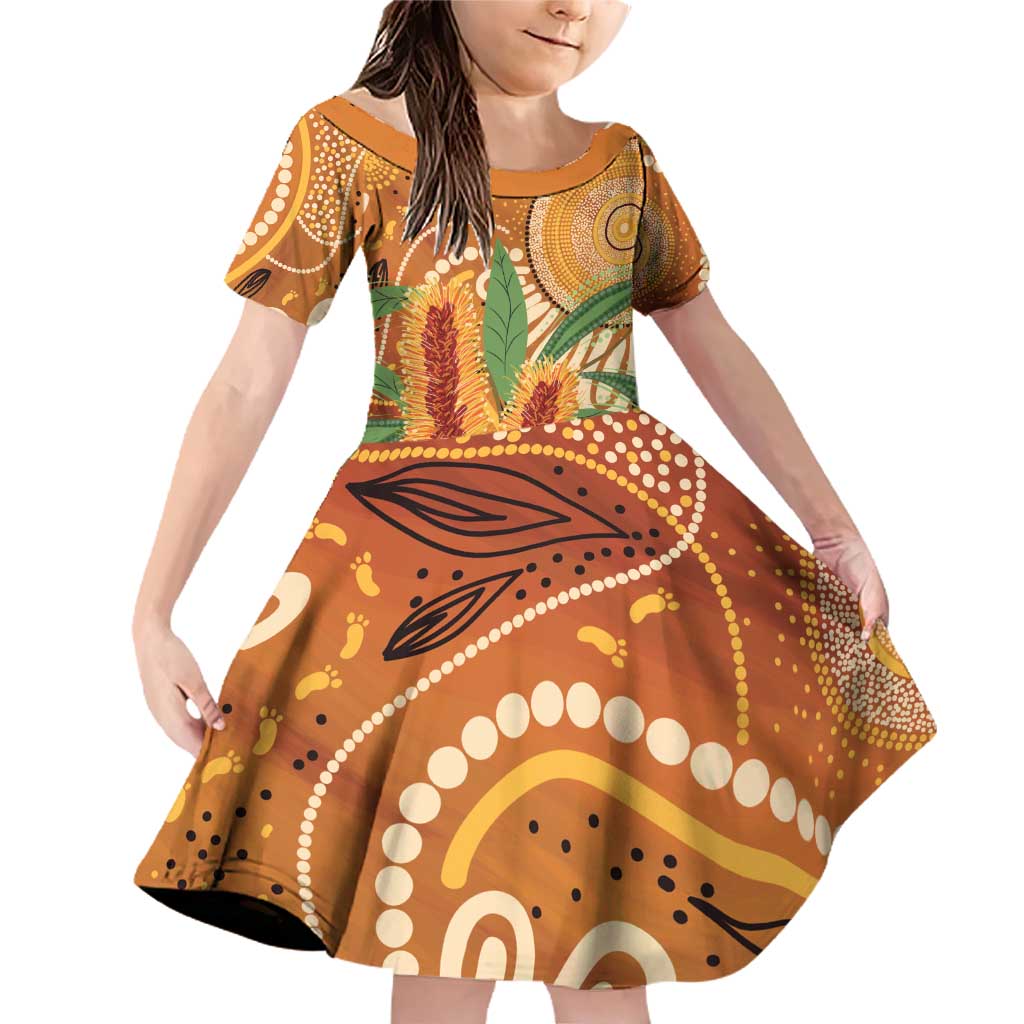 Australia Bottlebrush Family Matching Off Shoulder Short Dress and Hawaiian Shirt Callistemon Aussie Native Flowers Indigenous Art - Aussie Hoodie