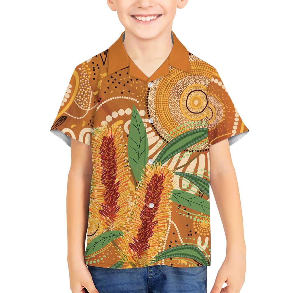 Australia Bottlebrush Family Matching Short Sleeve Bodycon Dress and Hawaiian Shirt Callistemon Aussie Native Flowers Indigenous Art - Aussie Hoodie