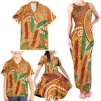 Australia Bottlebrush Family Matching Tank Maxi Dress and Hawaiian Shirt Callistemon Aussie Native Flowers Indigenous Art - Aussie Hoodie