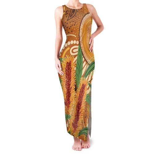 Australia Bottlebrush Family Matching Tank Maxi Dress and Hawaiian Shirt Callistemon Aussie Native Flowers Indigenous Art - Aussie Hoodie