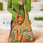 Australia Bottlebrush Grocery Bag Callistemon Aussie Native Flowers Indigenous Art - Aussie Hoodie