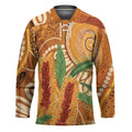 Australia Bottlebrush Hockey Jersey Callistemon Aussie Native Flowers Indigenous Art - Aussie Hoodie