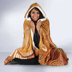 Australia Bottlebrush Hooded Blanket Callistemon Aussie Native Flowers Indigenous Art - Aussie Hoodie