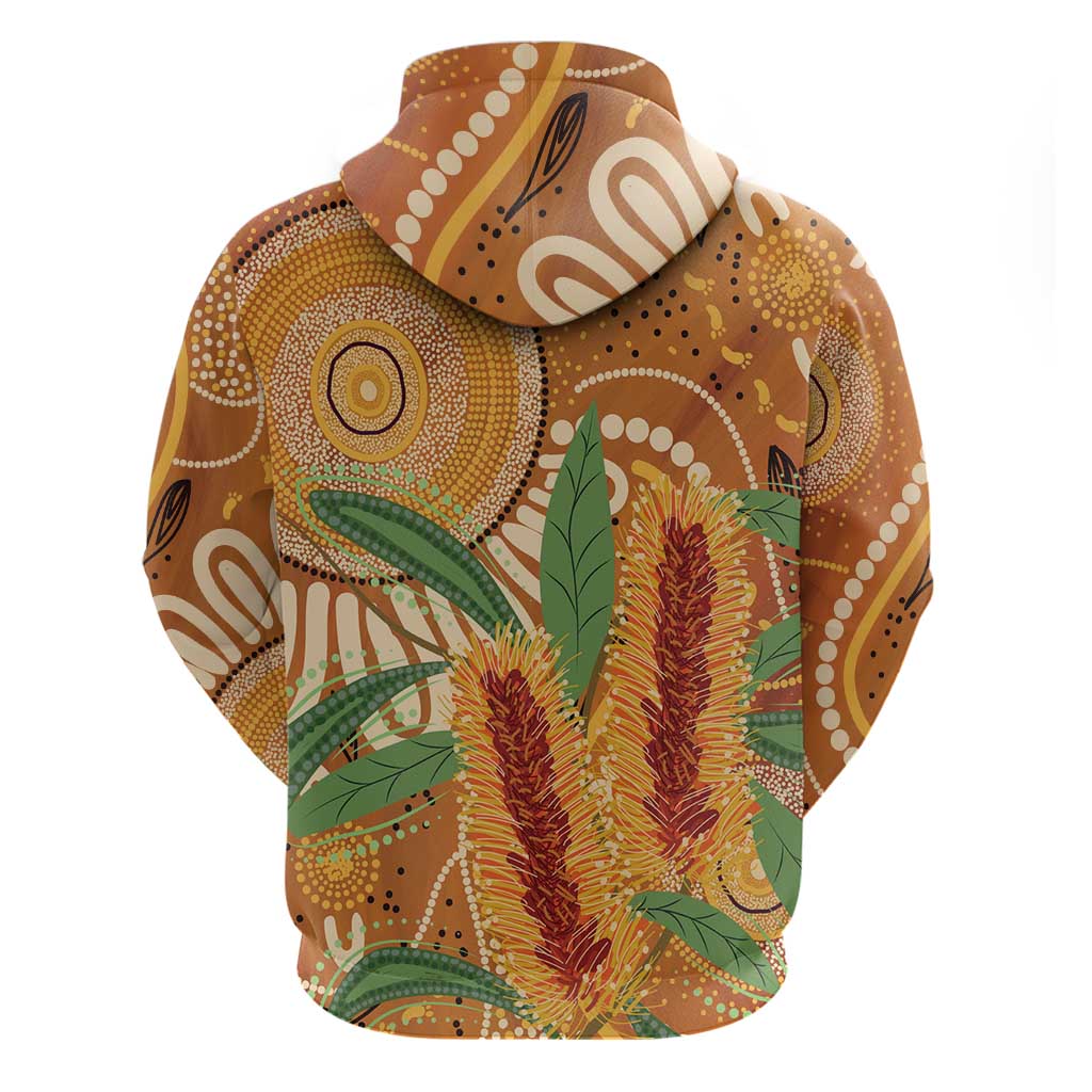 Australia Bottlebrush Hoodie Callistemon Aussie Native Flowers Indigenous Art - Aussie Hoodie