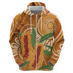 Australia Bottlebrush Hoodie Callistemon Aussie Native Flowers Indigenous Art - Aussie Hoodie