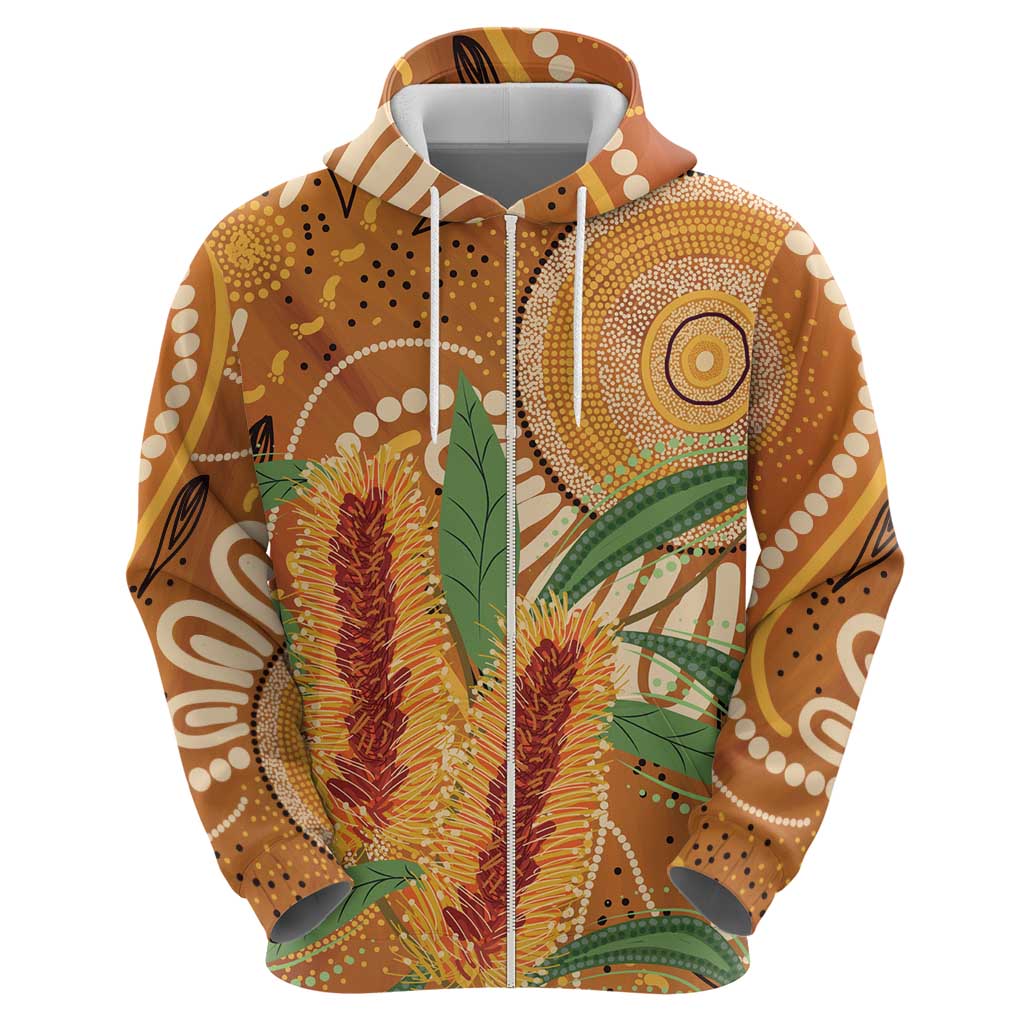 Australia Bottlebrush Hoodie Callistemon Aussie Native Flowers Indigenous Art - Aussie Hoodie